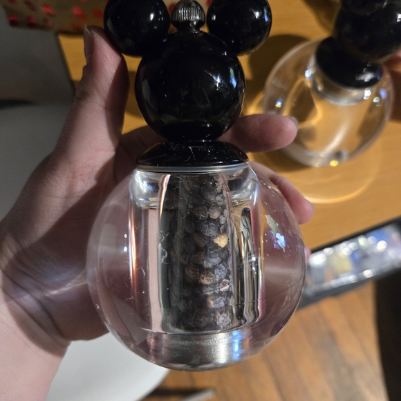 Disney Black and Clear Mickey Mouse Salt and Pepper Shakers - Picture 2 of 2